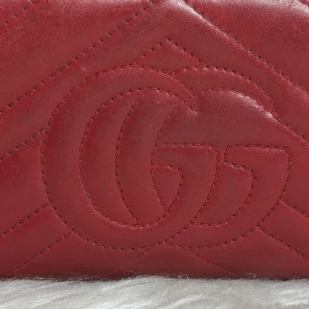 💯Authentic Gucci Marmont Zipped Long Wallet🍀 - Picture 4 of 16